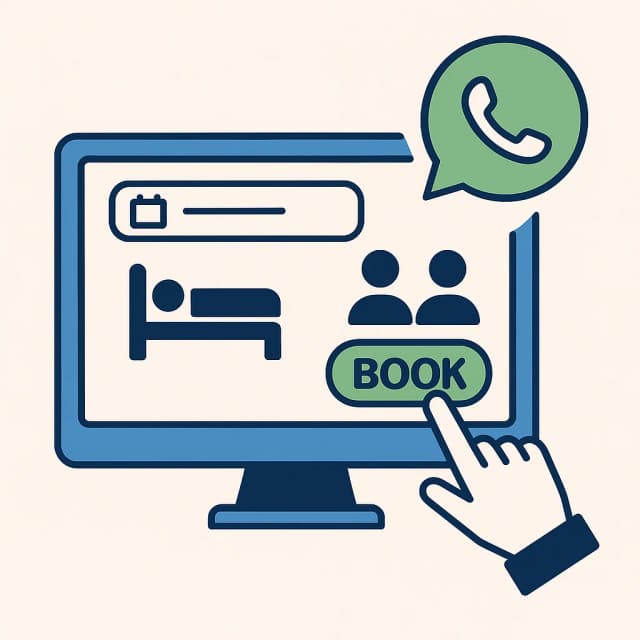 Booking via WhatsApp