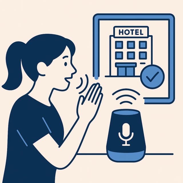 Conversational Hotel Booking via Voice