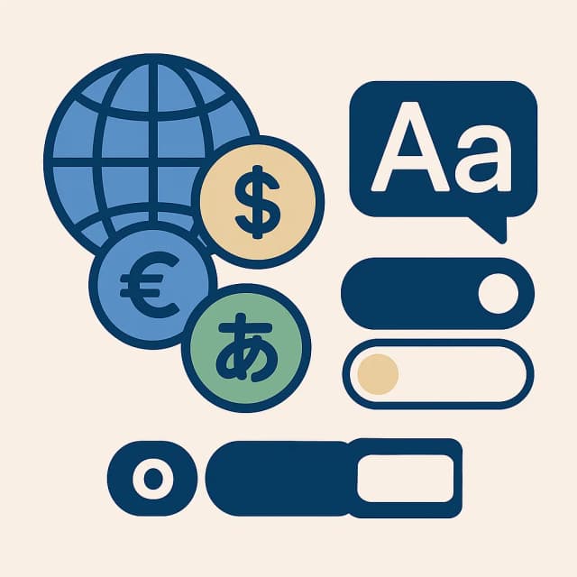 Multi-Currency & Multi-Language Support