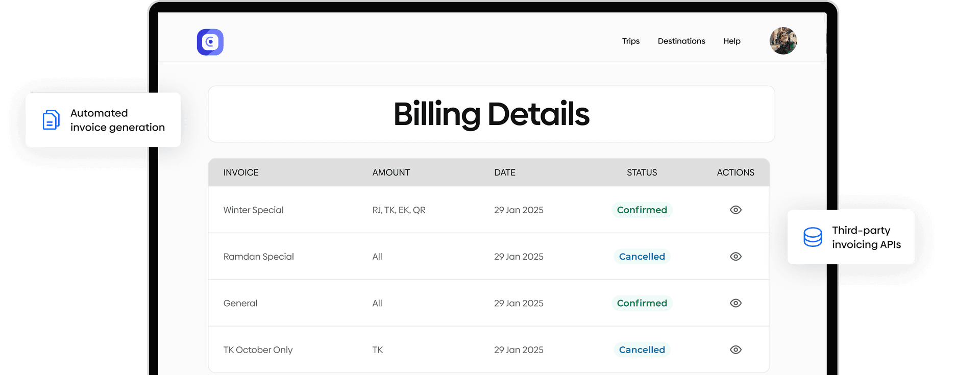 Payments and Invoicing