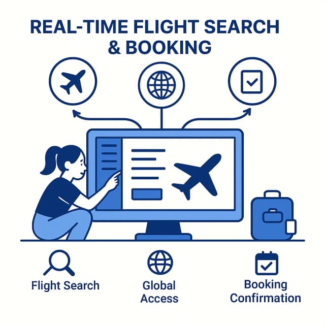 Real-time Flight Search & Booking