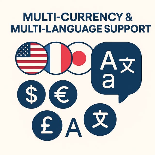 Multi-Currency & Multi-Language Support