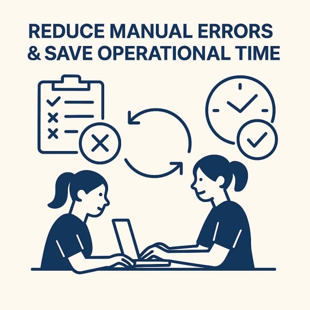 Reduce Manual Errors & Save Operational Time
