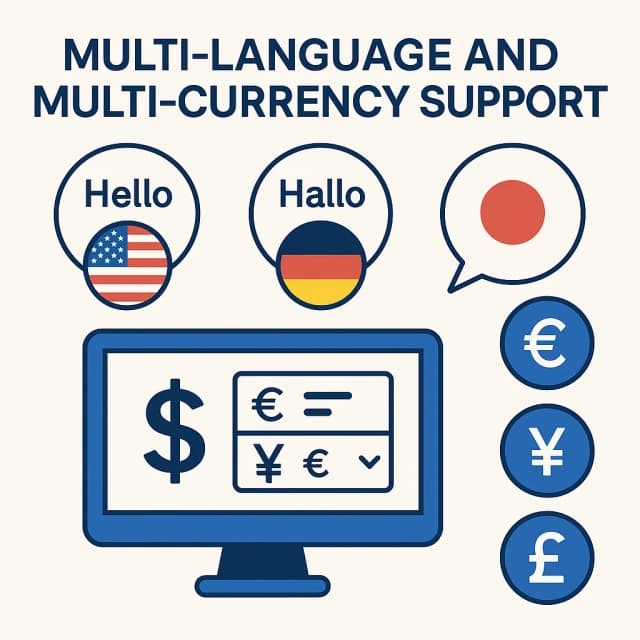 Multi-Language and Multi-Currency Support