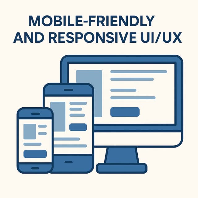 Mobile-Friendly and Responsive UI/UX