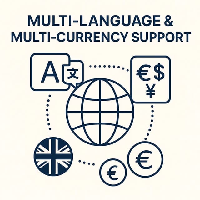 Multi-Language & Multi-Currency Support