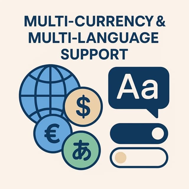 Multi-Currency & Multi-Language Support