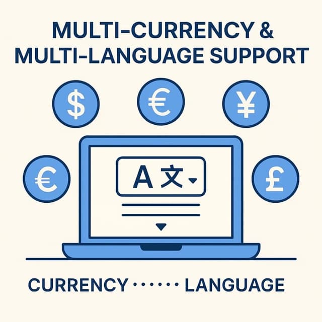 Multi-Currency & Multi-Language Support